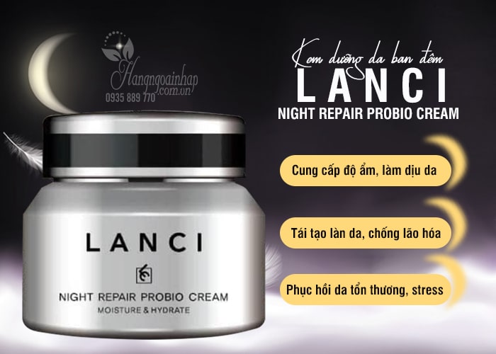 Kem dưỡng da ban đêm Lanci Night Repair Probio Cream 6