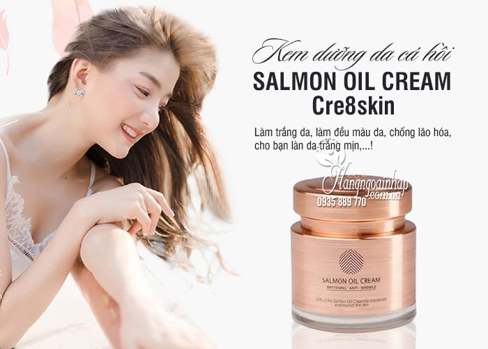 Kem dưỡng da cá hồi Salmon Oil Cream Cre8skin 80g 11