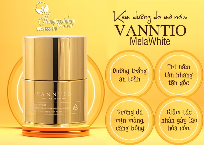 Kem dưỡng da mờ nám Vanntio MelaWhite của Hàn Quốc 44