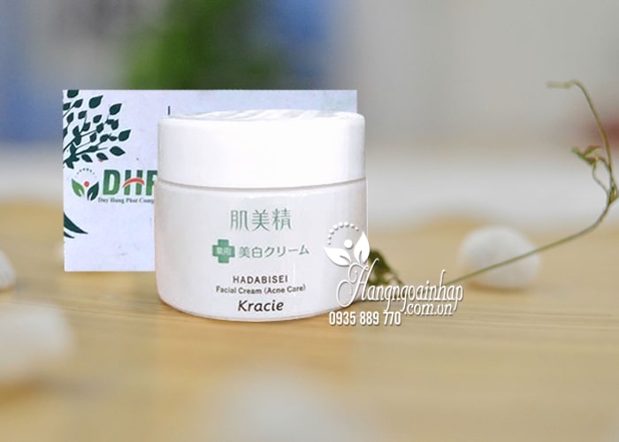 Kem dưỡng da mụn Hadabisei Facial Cream Kracie 50ml Nhật 9