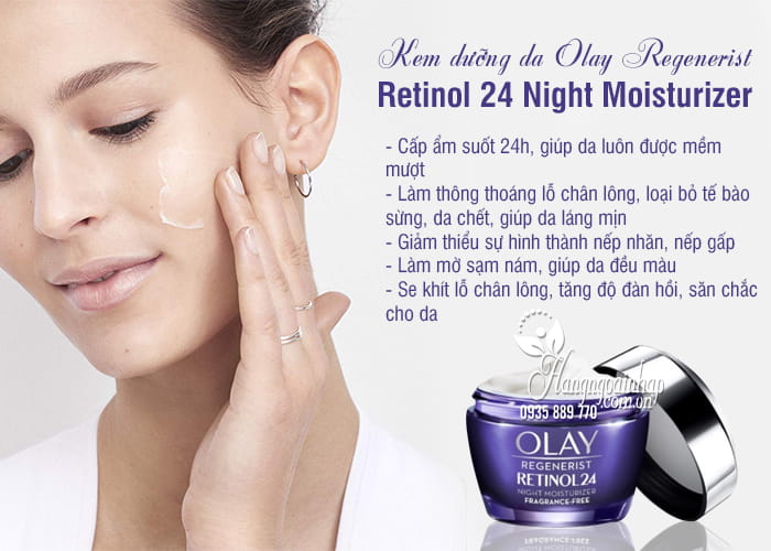 Kem dưỡng da Olay Regenerist Retinol 24 Night Moisturizer 5