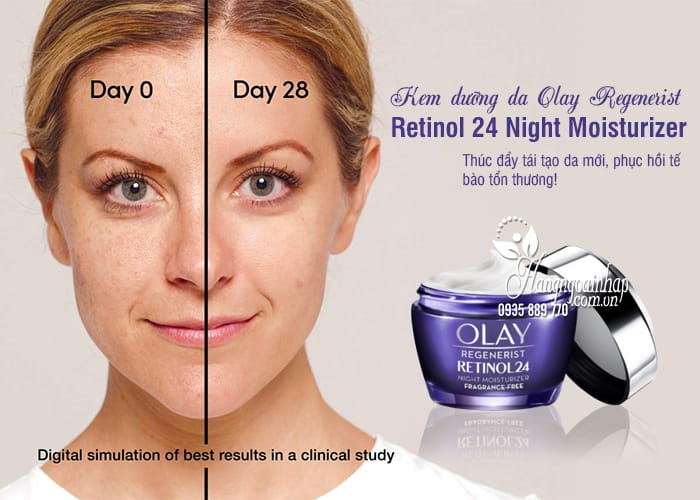 Kem dưỡng da Olay Regenerist Retinol 24 Night Moisturizer 2