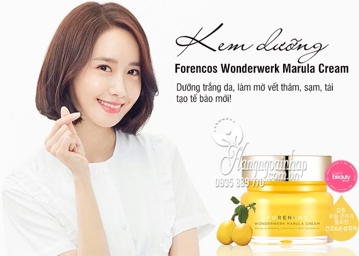 Kem dưỡng Forencos Wonderwerk Marula Cream màu vàng 1