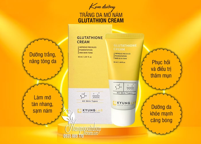 Kem dưỡng Glutathione Cream Kyung Lab trắng da mờ nám 78