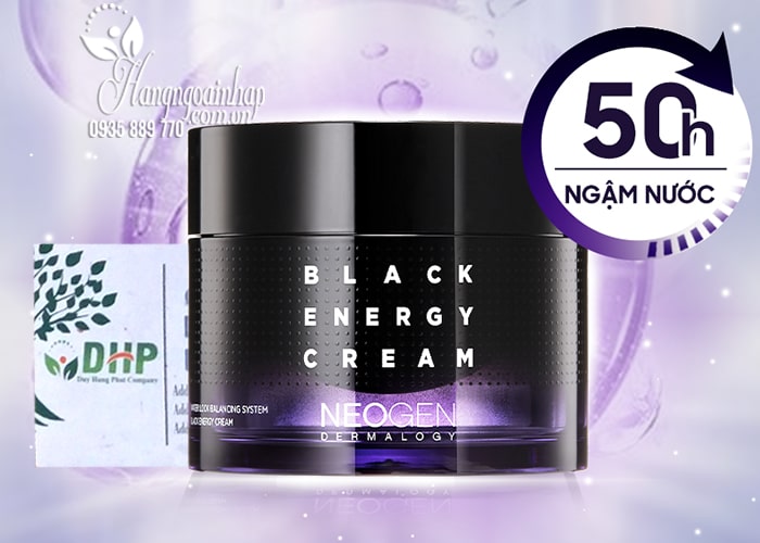 Kem dưỡng Neogen Black Energy Cream cấp nước, dưỡng ẩm  7