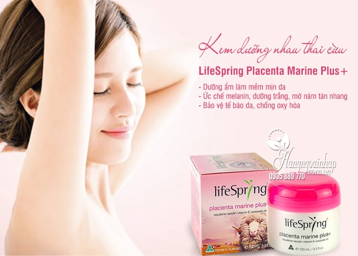 Kem dưỡng nhau thai cừu LifeSpring Placenta Marine Plus+  3