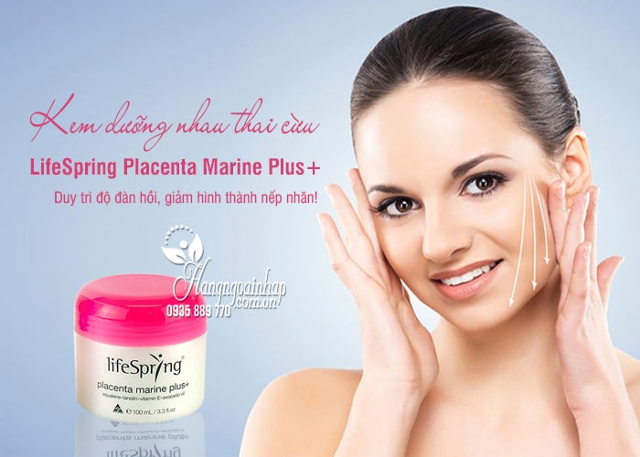 Kem dưỡng nhau thai cừu LifeSpring Placenta Marine Plus+  1