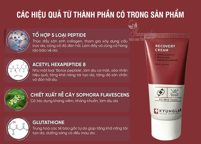 Kem dưỡng phục hồi da chuyên sâu Recovery Cream Kyung Lab  645