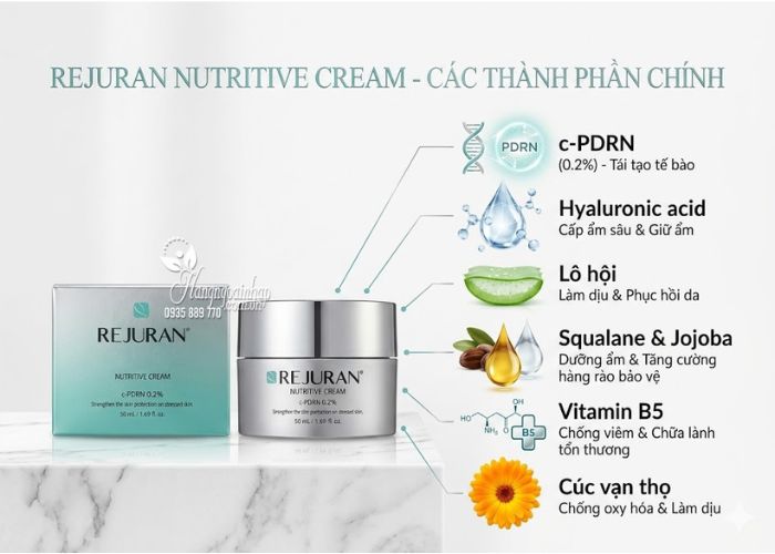 Kem dưỡng Rejuran Nutritive Cream của Hàn Quốc