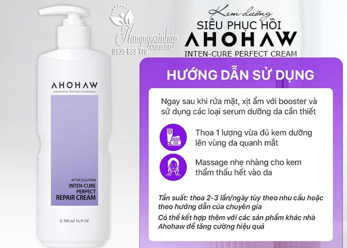 Kem dưỡng siêu phục hồi Ahohaw Inten-Cure Perfect Cream 66