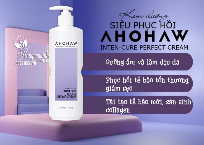 Kem dưỡng siêu phục hồi Ahohaw Inten-Cure Perfect Cream 6