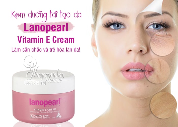 Kem dưỡng tái tạo da Lanopearl Vitamin E Cream 100ml của Úc 1