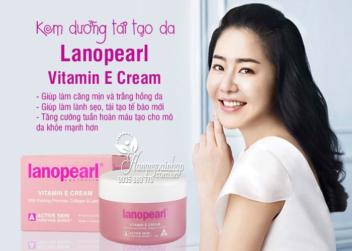 Kem dưỡng tái tạo da Lanopearl Vitamin E Cream 100ml của Úc 7