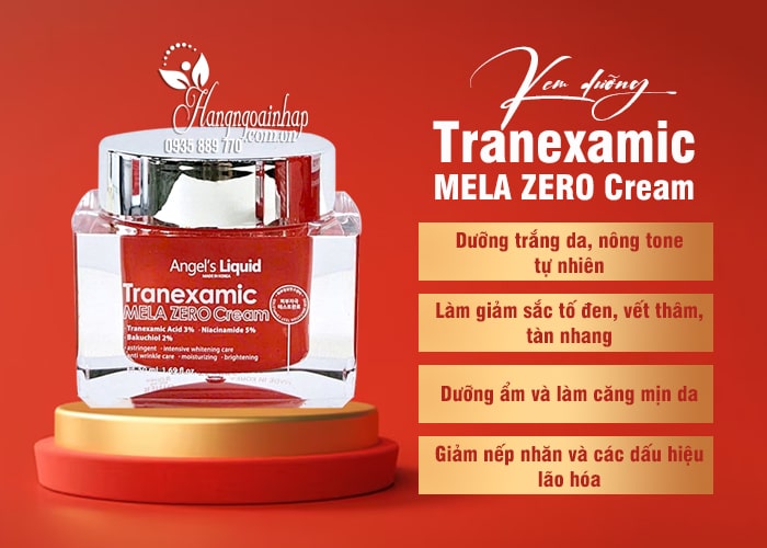 Kem dưỡng Tranexamic Mela Zero Cream Angel’s Liquid 50ml  45