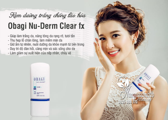 Kem dưỡng trắng chống lão hóa Obagi Nu-Derm Clear fx số 3 7