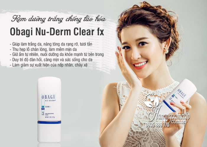 Kem dưỡng trắng chống lão hóa Obagi Nu-Derm Clear fx số 3 7