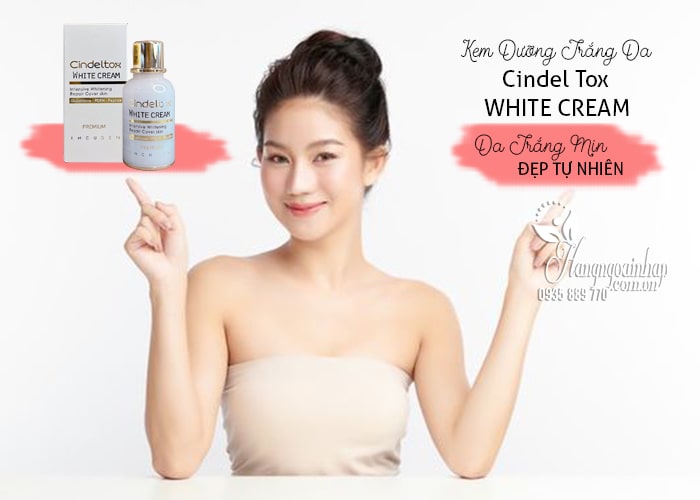 Kem dưỡng trắng Cindel Tox White Cream Incuheal 50ml Hàn 78