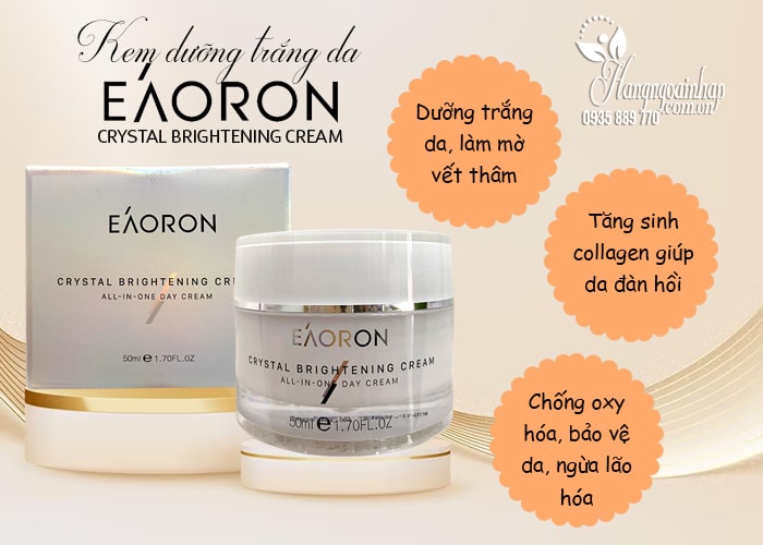 Kem dưỡng trắng da Eaoron Crystal Brightening Cream của Úc 6