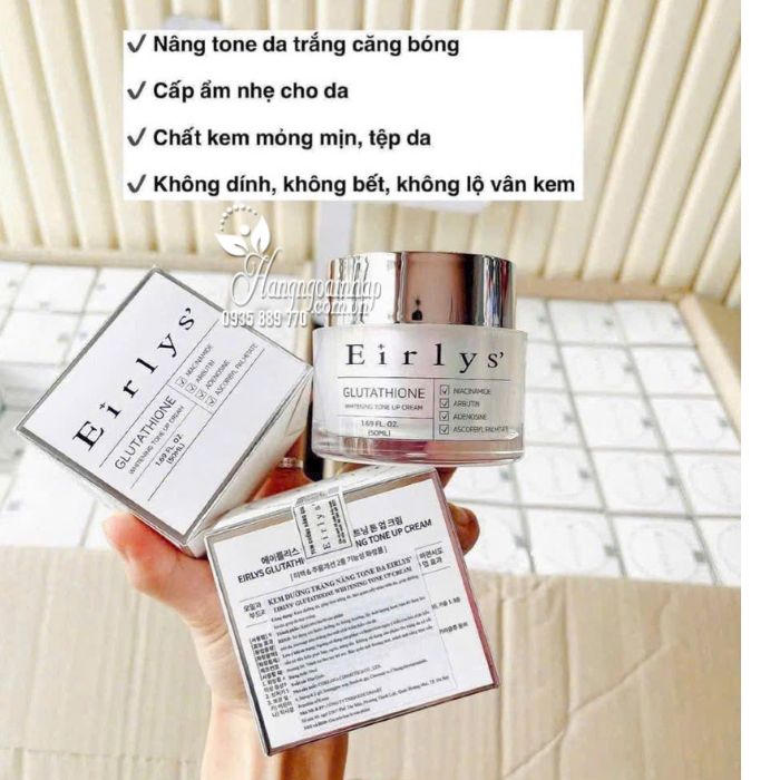 Kem dưỡng trắng da Eirlys Glutathione chính hãng