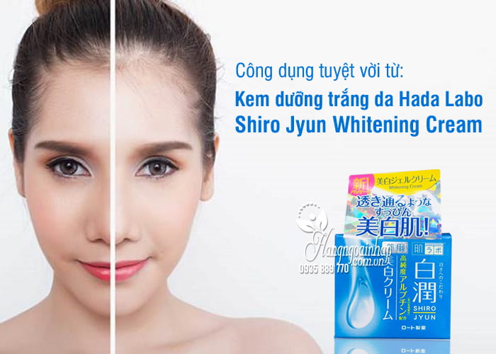 Kem dưỡng trắng da Hada Labo Shiro Jyun Whitening Cream 1