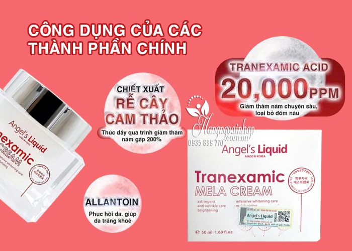Kem dưỡng trắng da mờ nám Tranexamic Mela Cream 50ml 57