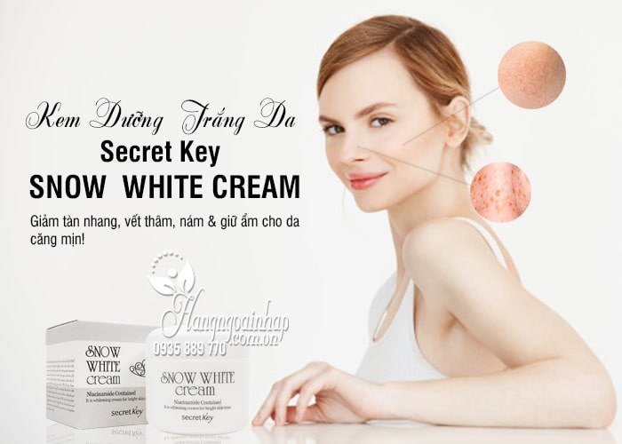 Kem Dưỡng Trắng Da Secret Key Snow White Cream 1