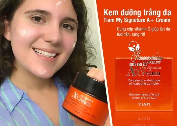 Kem dưỡng trắng da Tiam My Signature A+ Cream Hàn Quốc 8