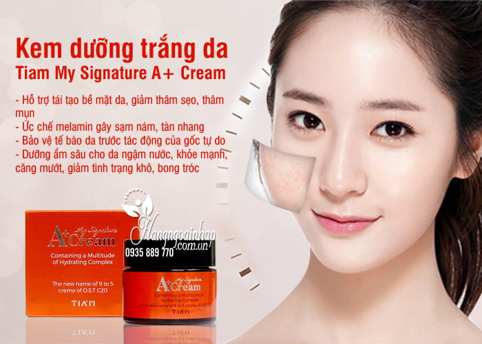 Kem dưỡng trắng da Tiam My Signature A+ Cream Hàn Quốc 5