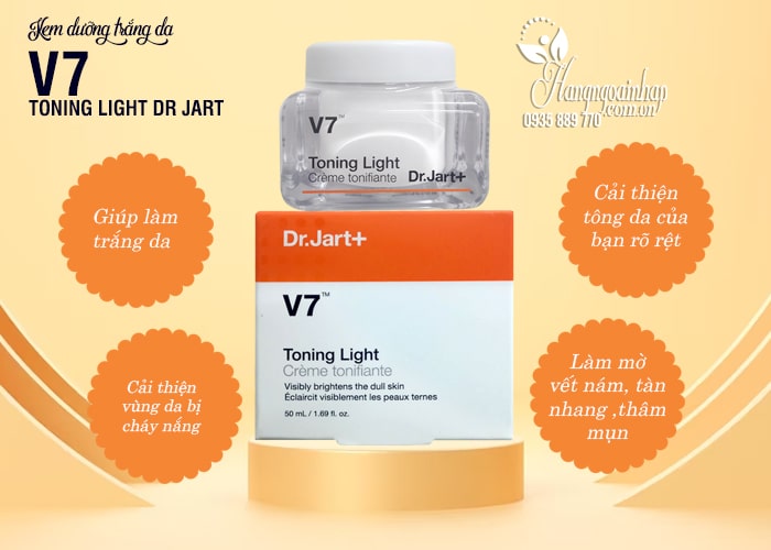 Kem V7 Toning Light Dr Jart 50ml chính xác Nước Hàn,giá bán đảm bảo chất lượng 4