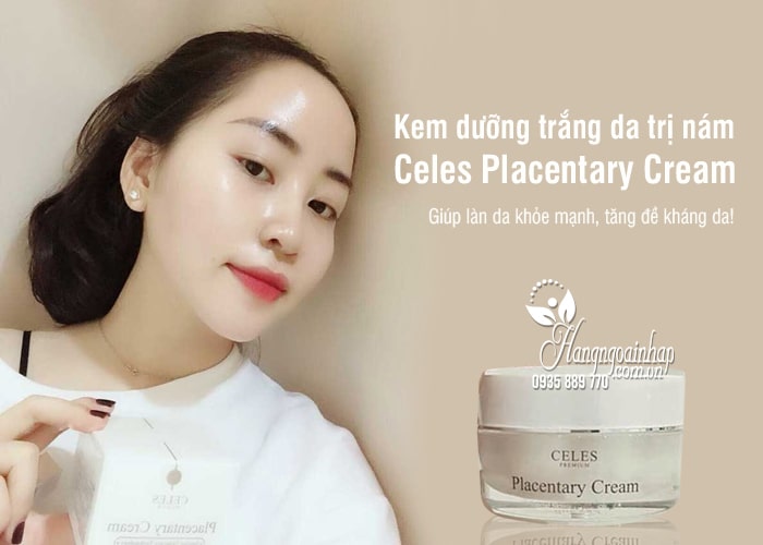 Kem dưỡng trắng da trị nám Celes Placentary Cream 50ml Hàn Quốc 0