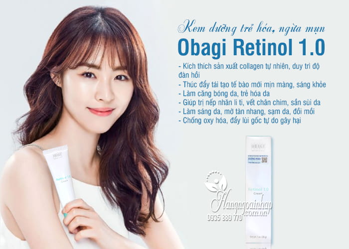 Kem dưỡng trẻ hóa, ngừa mụn Obagi Retinol 1.0 Cream 28g  7