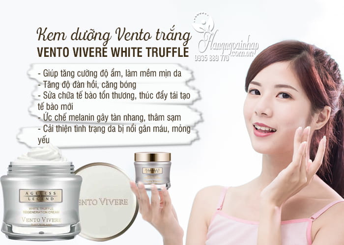 Kem dưỡng Vento trắng Vento Vivere White Truffle Thụy Sĩ 8