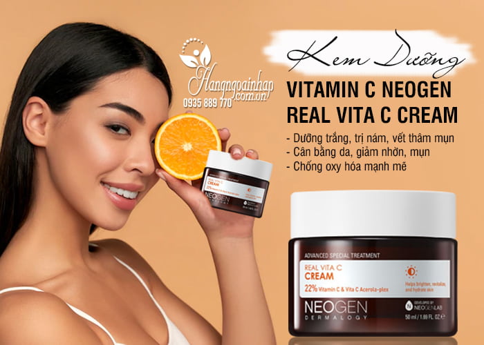 Kem dưỡng Vitamin C Neogen Real Vita C Cream 50ml Hàn Quốc 7
