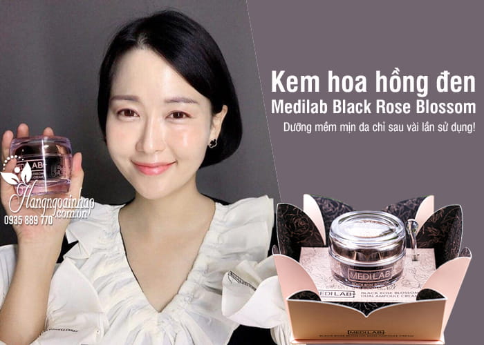 Kem hoa hồng đen Medilab Black Rose Blossom 50ml Hàn Quốc 6