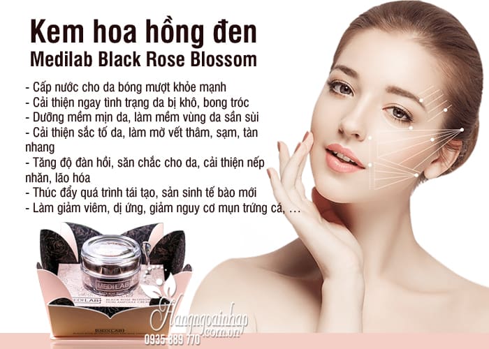 Kem hoa hồng đen Medilab Black Rose Blossom 50ml Hàn Quốc 4