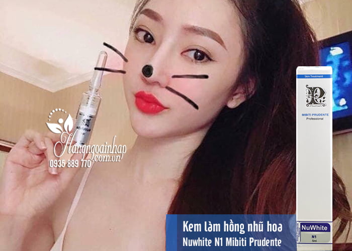 Kem làm hồng nhũ hoa Nuwhite N1 Mibiti Prudente chính hãng Mỹ 1