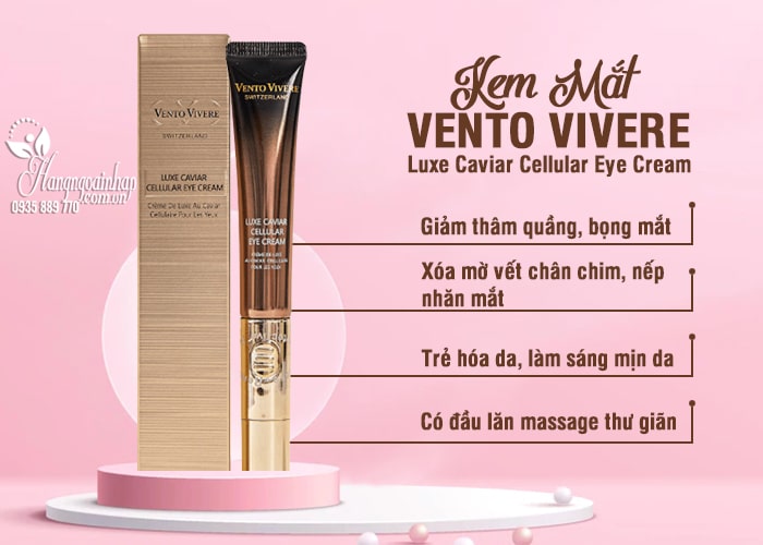 Kem mắt Vento Vivere Luxe Caviar Cellular Eye Cream 20g 1