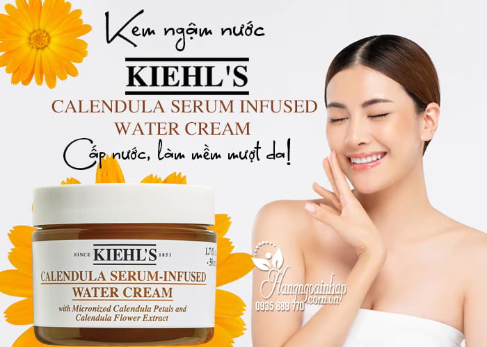 Kem dưỡng hoa cúc Kiehl’s Calendula Serum Infused Water Cream  4