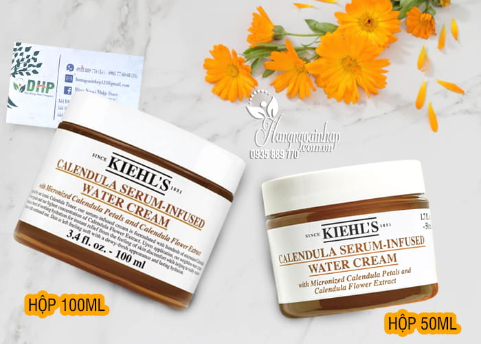 Kem dưỡng hoa cúc Kiehl’s Calendula Serum Infused Water Cream  4