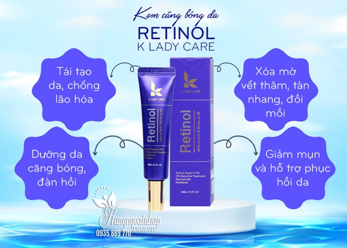 Kem Retinol K Lady Care căng bóng da của Hàn Quốc 30ml 4