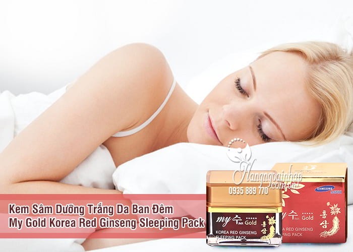 Kem Sâm Dưỡng Trắng Da Ban Đêm My Gold Korea Red Ginseng Sleeping Pack 1