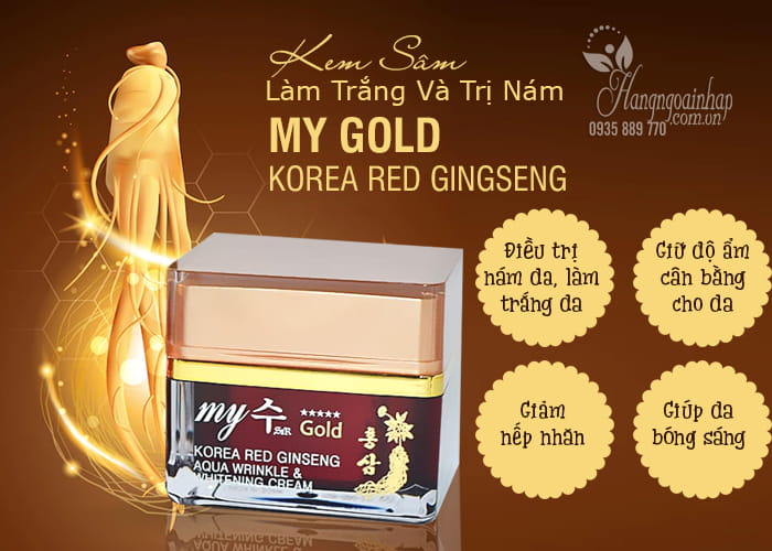 Kem Sâm Làm Trắng Và Trị Nám My Gold Korea Red Gingseng 7