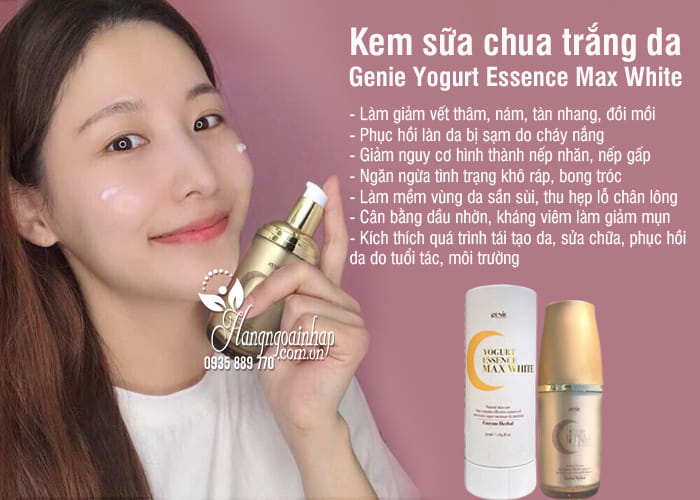 Kem sữa chua trắng da Genie Yogurt Essence Max White Hàn Quốc 3