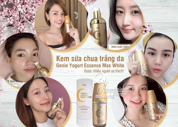 Kem sữa chua trắng da Genie Yogurt Essence Max White Hàn Quốc v1