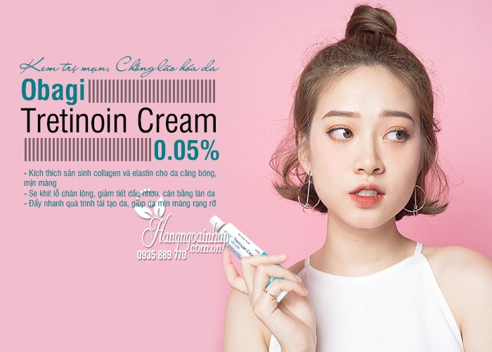 Kem trị mụn, lão hóa da Obagi Tretinoin Cream 0.05% của Mỹ 1