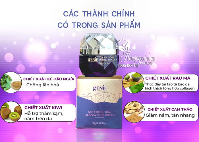 Kem trị nám Genie Age Focus Vital Madeca Plus Cream 50g 6