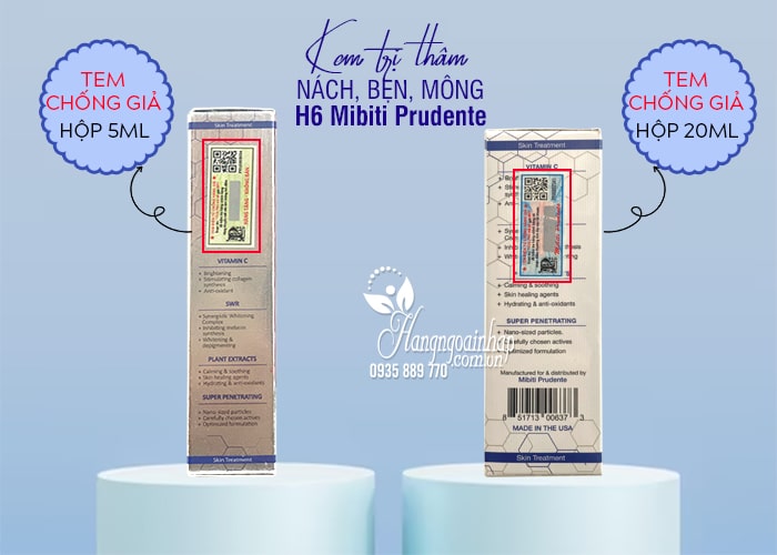 Kem trị thâm Nuwhite H6 Mibiti Prudente Professional, giá tốt 44