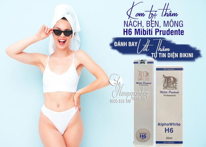 Kem trị thâm Nuwhite H6 Mibiti Prudente Professional, giá tốt 11