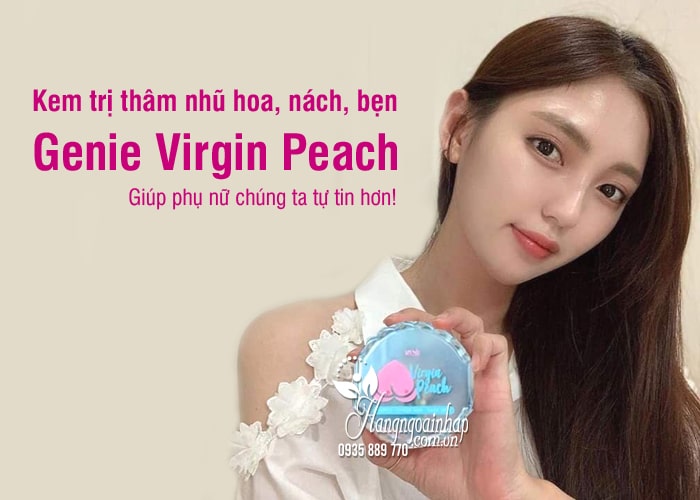 Kem trị thâm nhũ hoa, nách, bẹn Genie Virgin Peach Hàn Quốc 5
