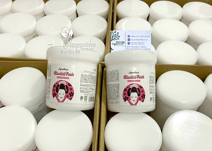 Kem ủ trắng da Apatheia Glowing Pack 500g của Nhật Bản  5
